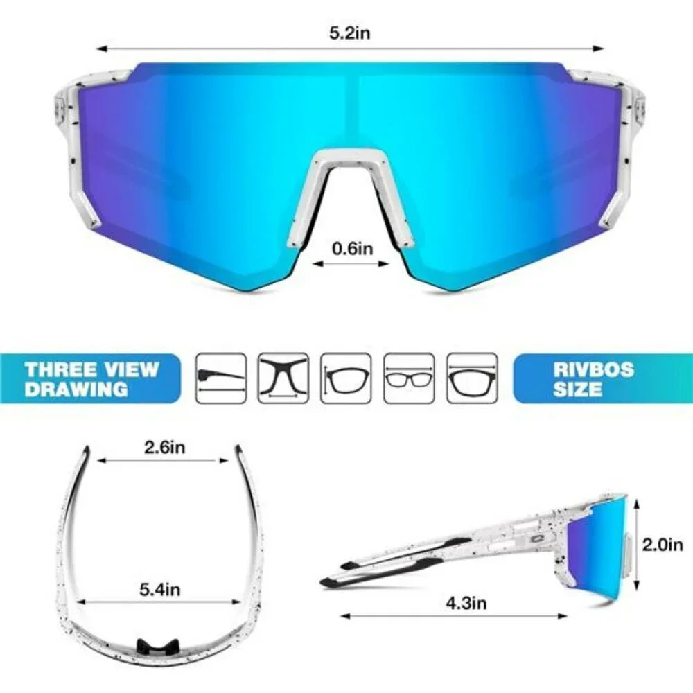 Kids Polarized Baseball Sunglasses Youth Sports UV Protection Cycling Glasses